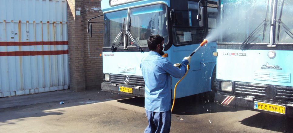 گندزدایی و ضدعفونی کردن معابر ... 